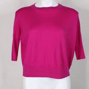 NWOT Anthropologie Pink Wool Crewneck Sweater